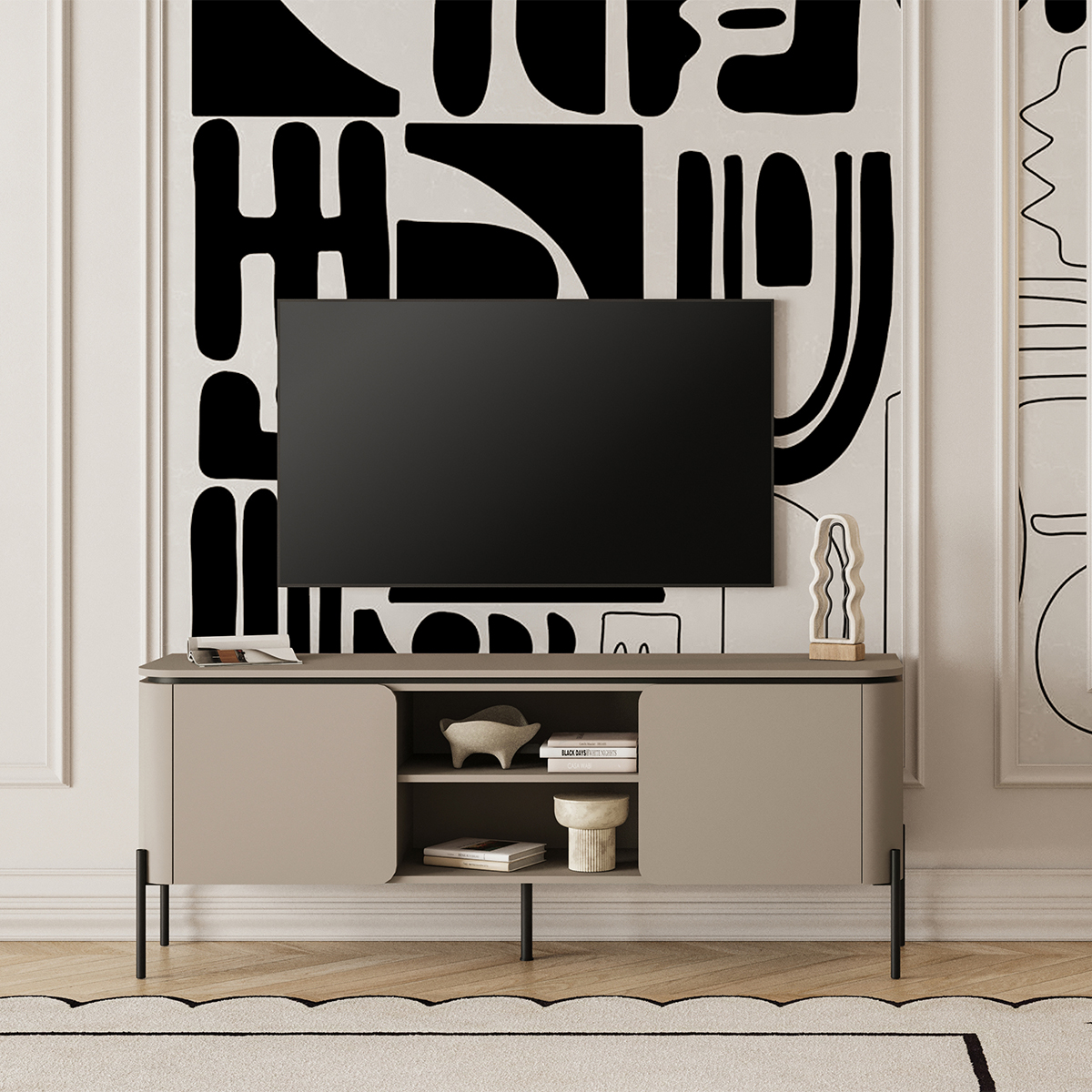 Hvt_Junon_taupe_meuble_TV_2portes_4