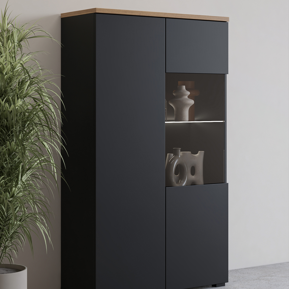 Hvt_Liko_noir_bois_vaisselier_2portes_3