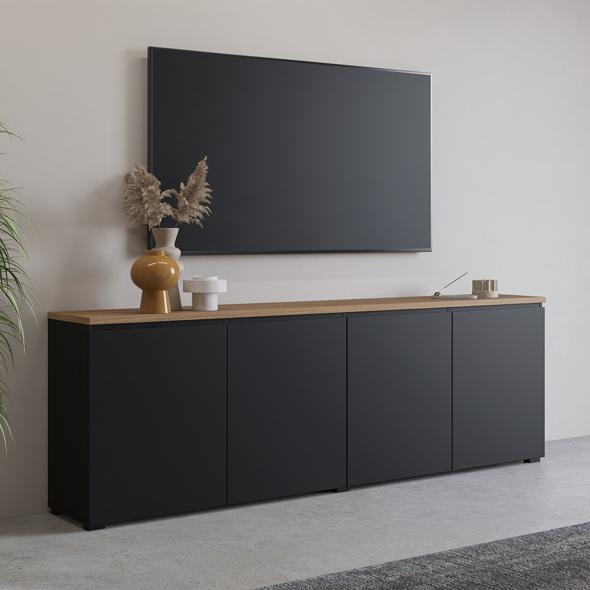 Hvt_Liko_noir_bois_buffet_4portes_3