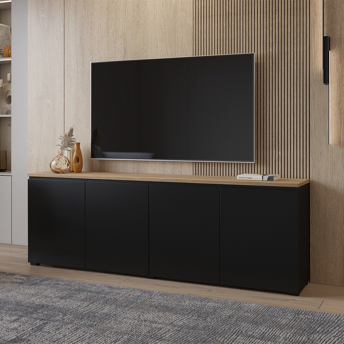 Hvt_Liko_noir_bois_buffet_4portes_4