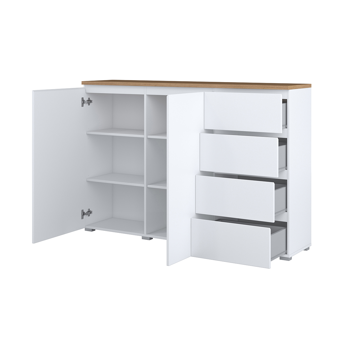 Hvt_Liko_blanc_bois_buffet_2portes_4tiroirs_2
