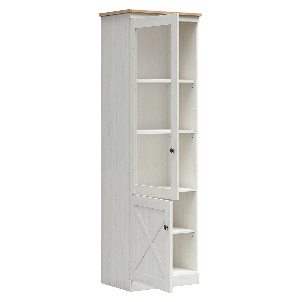 BRW_Victoria_blanc_bois_vitrine_2portes_3