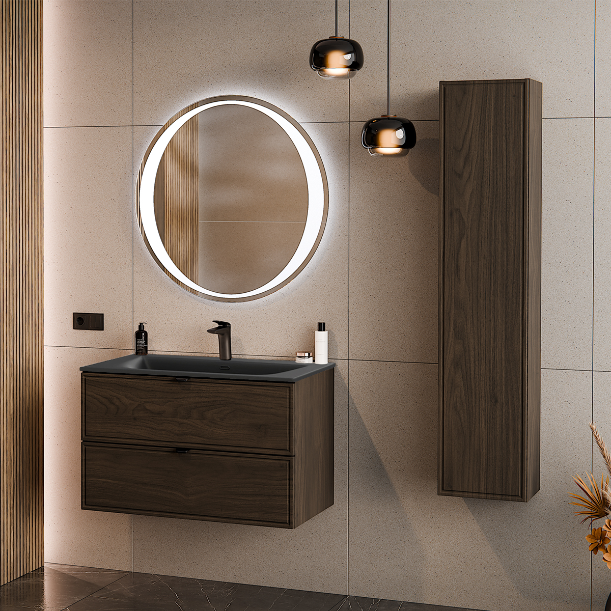 Cmd_Elias_bois_fonce_ensemble_meuble_simple_vasque_encastree_noire_80cm_colonne_salle_de_bain