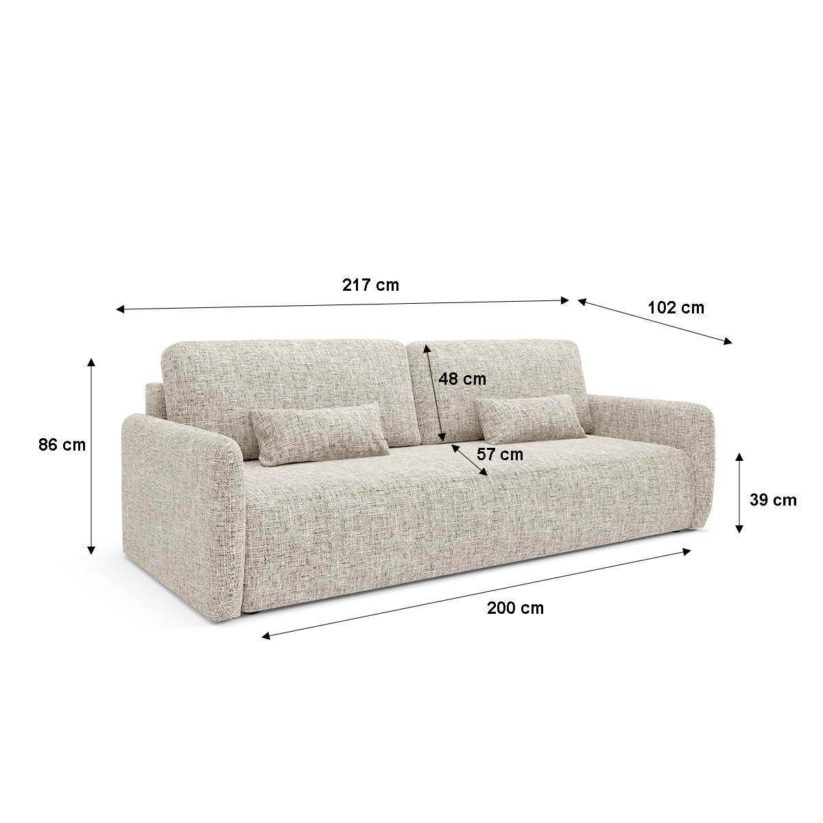 Canapé_convertible_3_places_avec_coffre_Lazare_Gris_clair_dimensions-ok