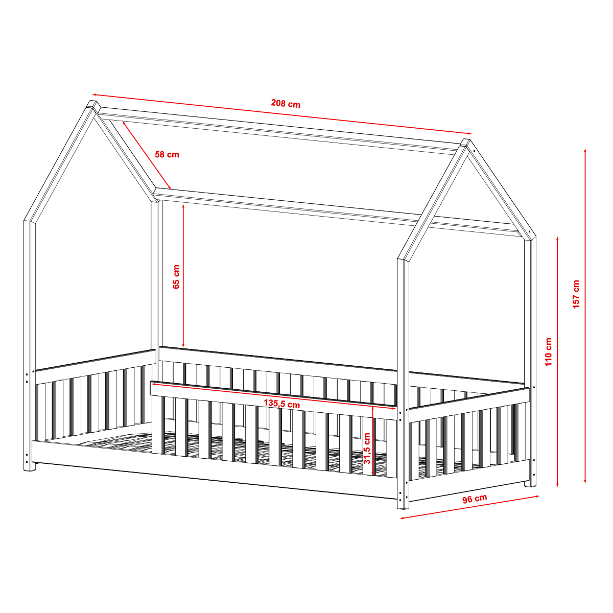 Nolabed_Maya_lit_cabane_dimensions