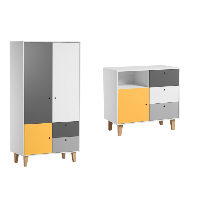 vox-concept-pack-armoire-commode-jaune