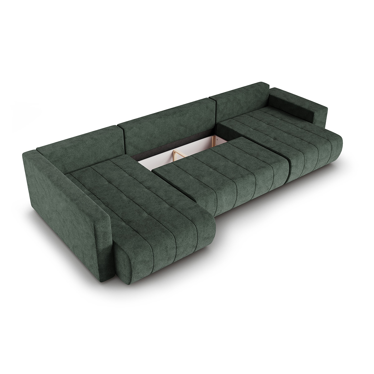 petits-meubles_Canapé_U_5_places_convertible_coffre_Sergio_Vert_3