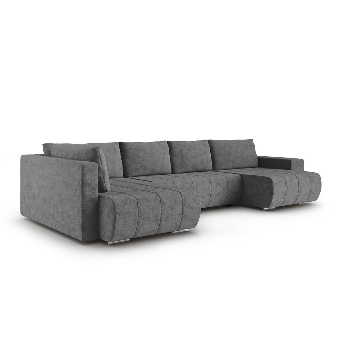 petits-meubles_Canapé_U_5_places_convertible_coffre_Sergio_Gris_foncé_2