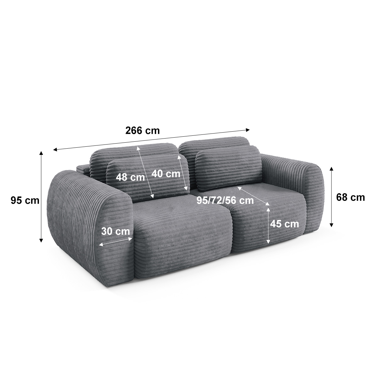 petits-meubles_Canapé_convertible_3_places_avec_coffre_Camilla_Gris_foncé_8