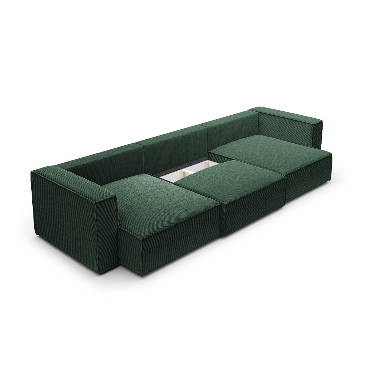 petits-meubles_Canapé_U_5_places_convertible_coffre_Jimmy_Vert_sapin_3