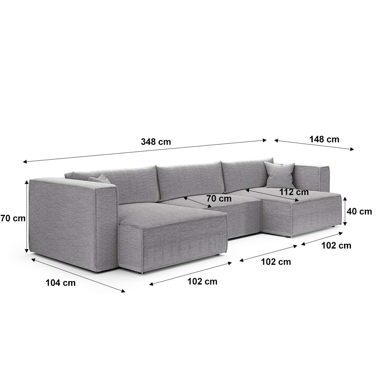 petits-meubles_Canapé_U_5_places_convertible_coffre_Jimmy_Gris_clair_5