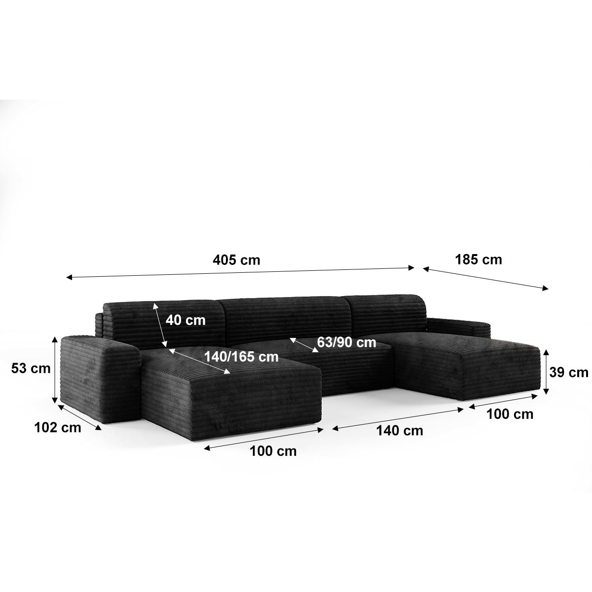 petits-meubles_Canapé_U_5_places_convertible_coffre_Fabio_Noir_6