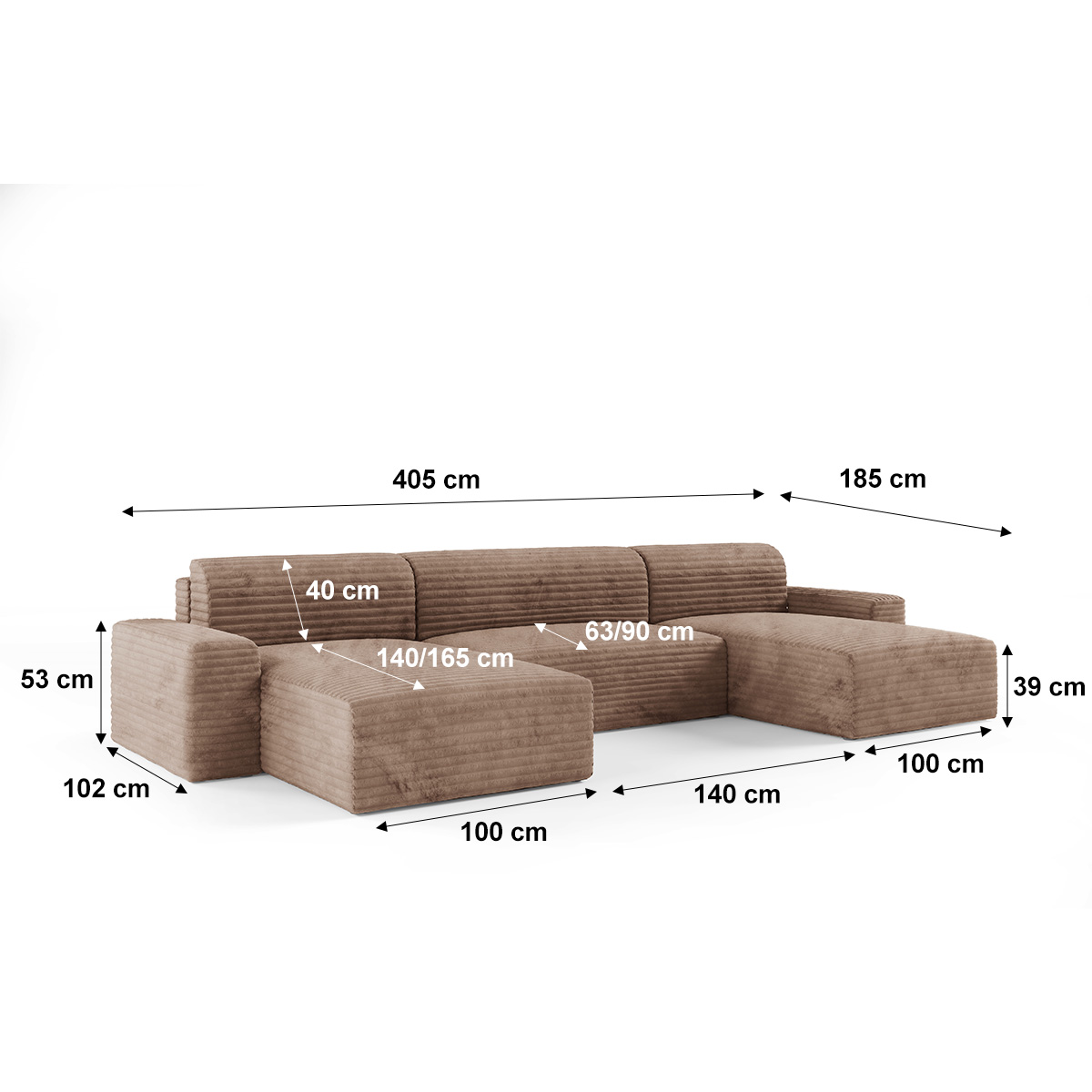 petits-meubles_Canapé_U_5_places_convertible_coffre_Fabio_Marron_clair_6