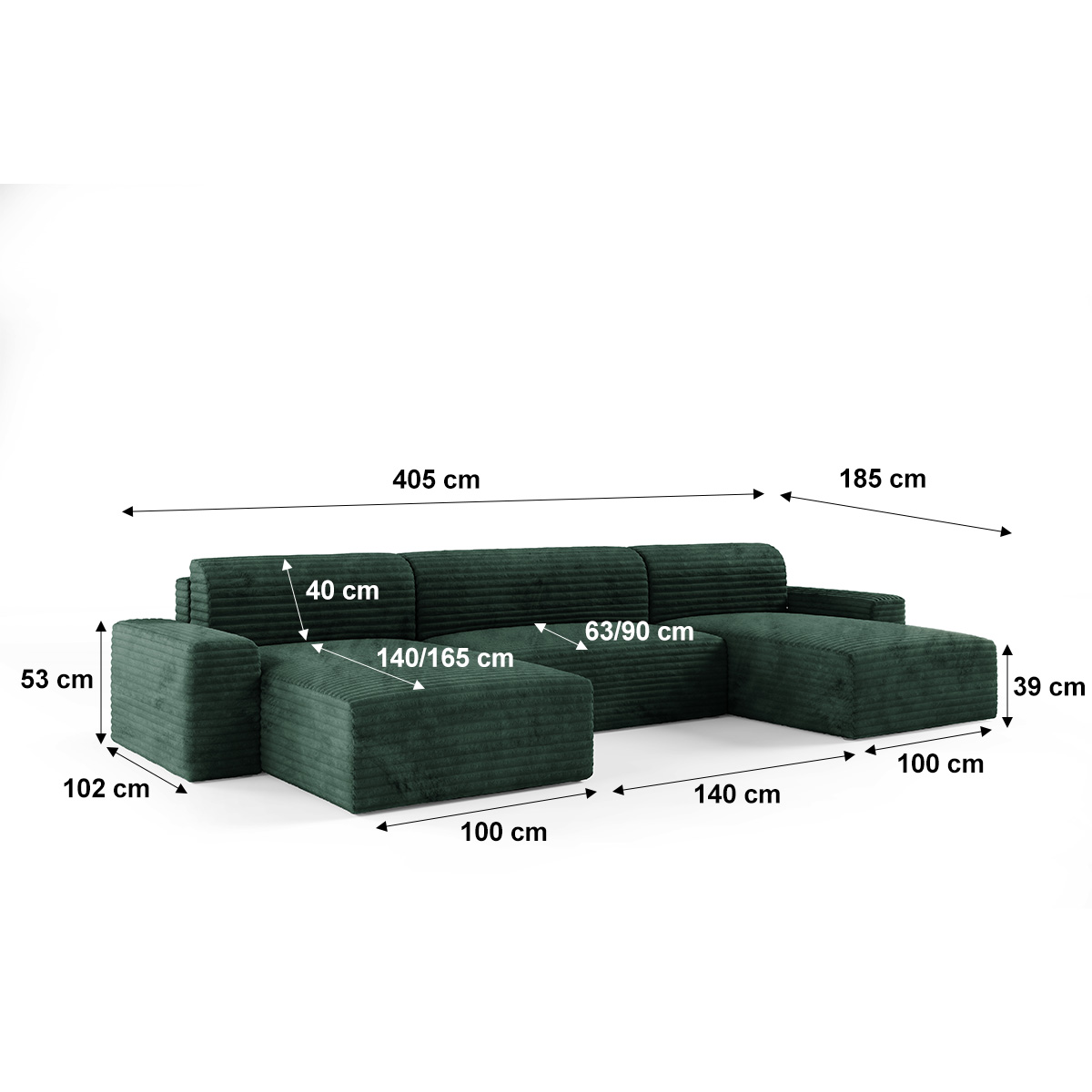 petits-meubles_Canapé_U_5_places_convertible_coffre_Fabio_Vert_6