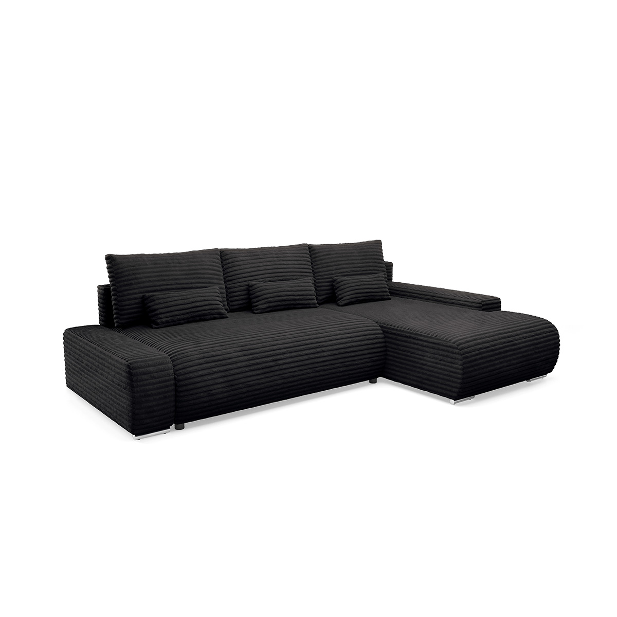 Petits-Meubles_Canapé_dangle_droit_convertible_3_places_avec_coffre_Ivana_Noir_2