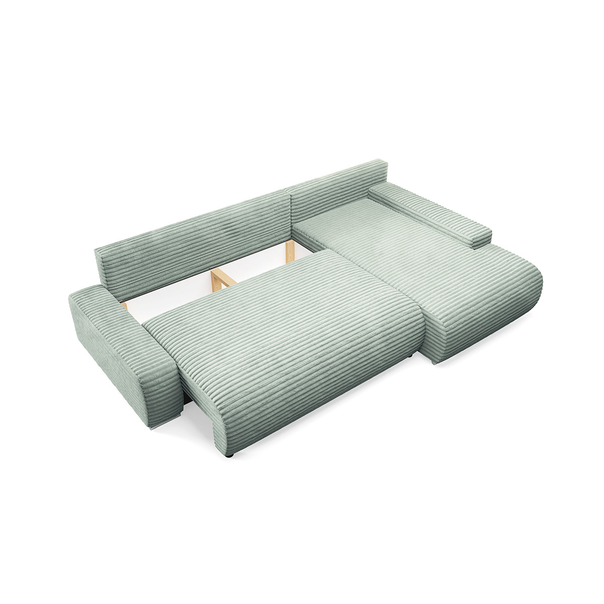 Petits-Meubles_Canapé_dangle_droit_convertible_3_places_avec_coffre_Ivana_Vert_clair_4
