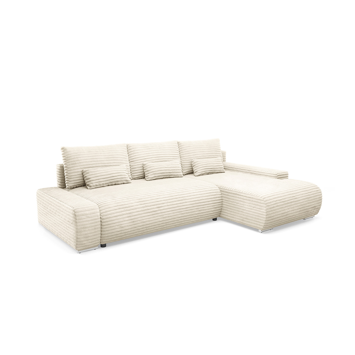 Petits-Meubles_Canapé_dangle_droit_convertible_3_places_avec_coffre_Ivana_Blanc_cassé_2