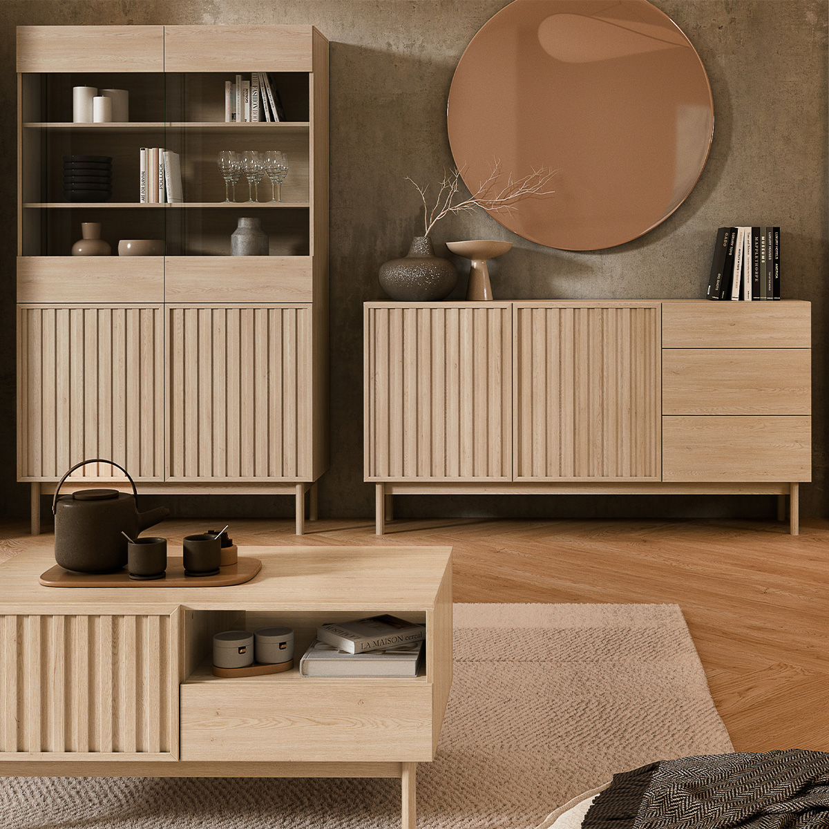 Idor_bois_buffet_2portes_3tiroirs_3