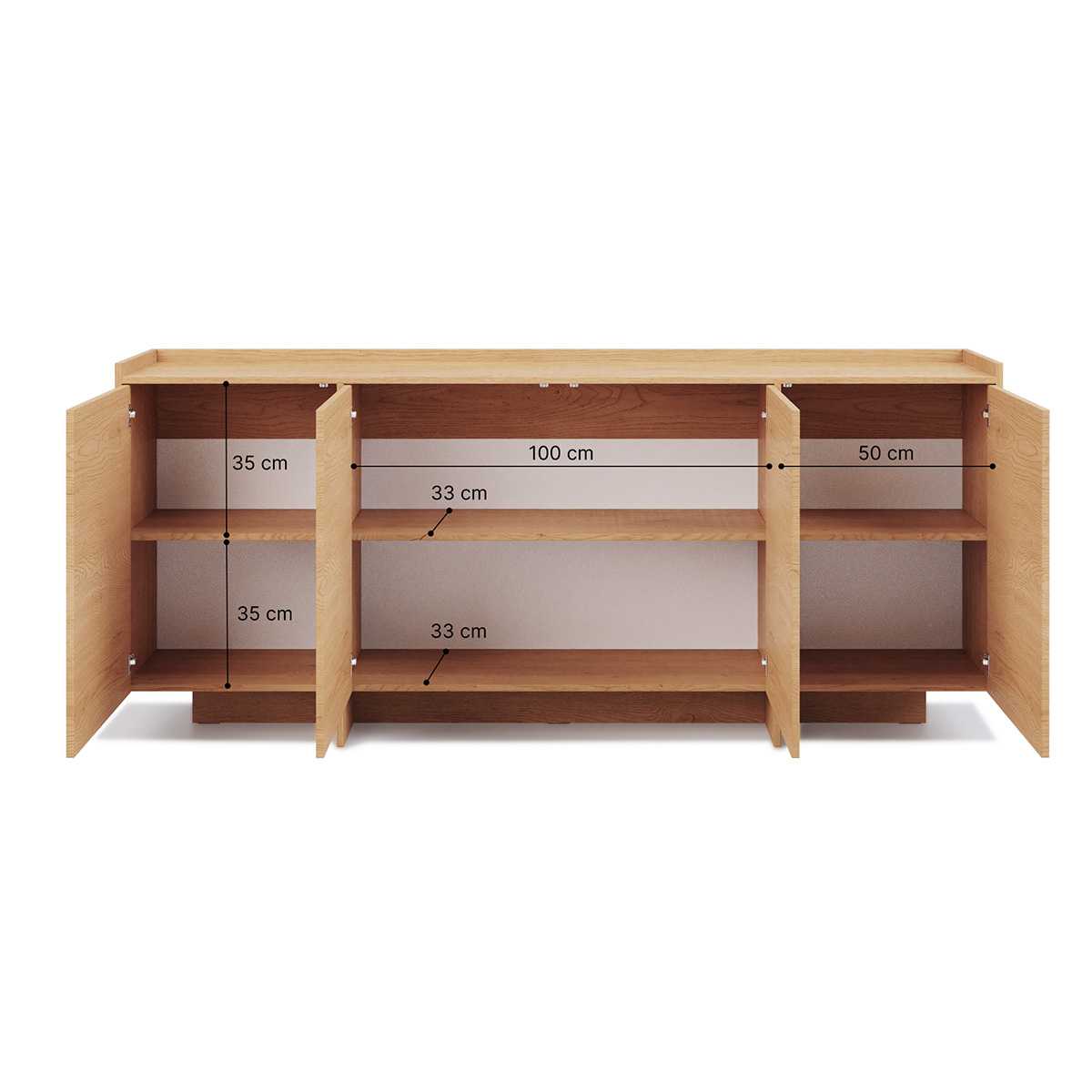 Japandi_bois_buffet_4portes_4