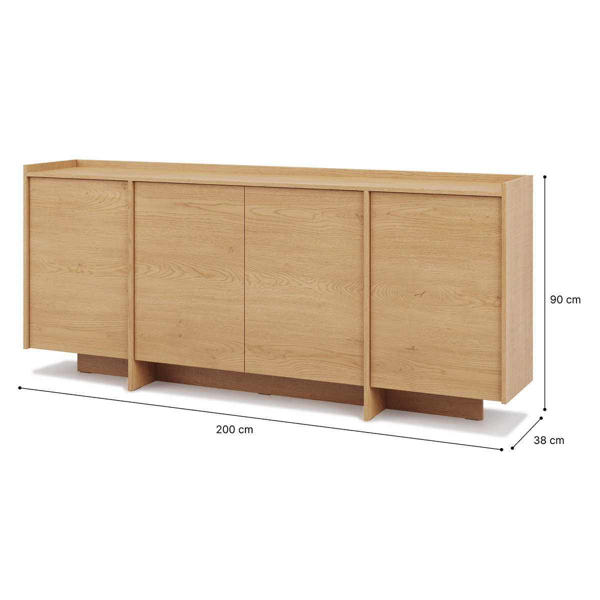 Japandi_bois_buffet_4portes_3