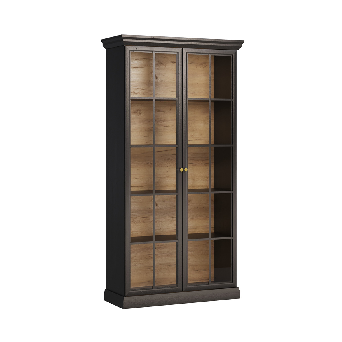 Vaisselier 2 portes Toja Bois anthracite