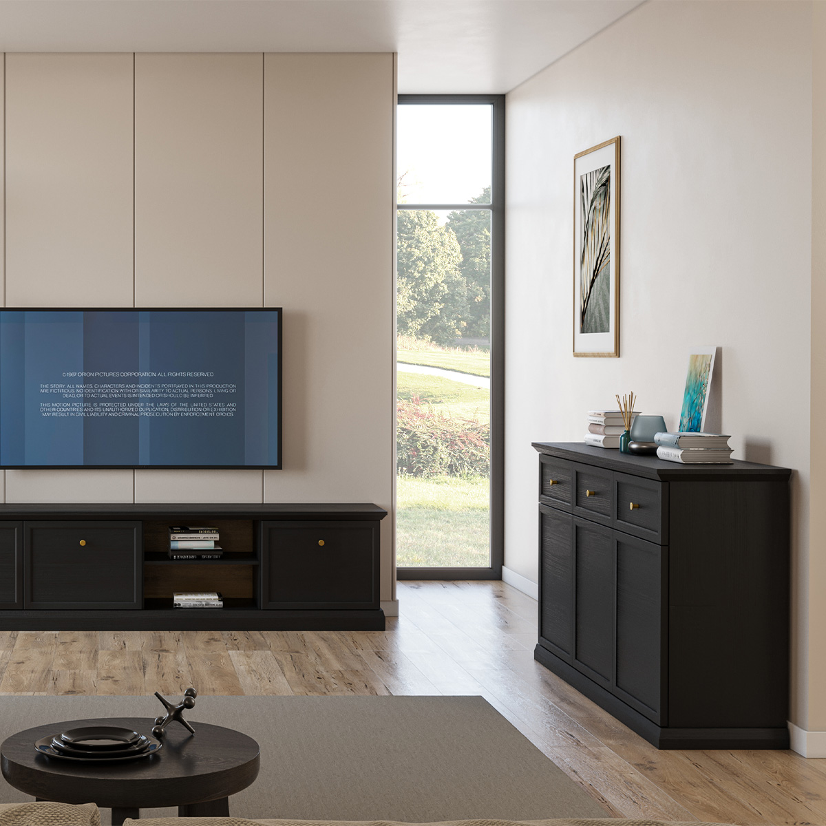 Toja_bois_anthracite_buffet_3portes_3tiroirs_3
