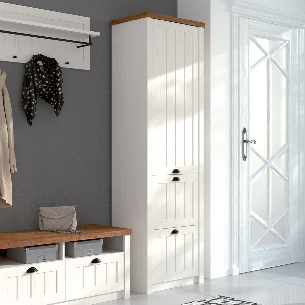 Leandre_blanc_bois_armoire_1porte_2tiroirs_2
