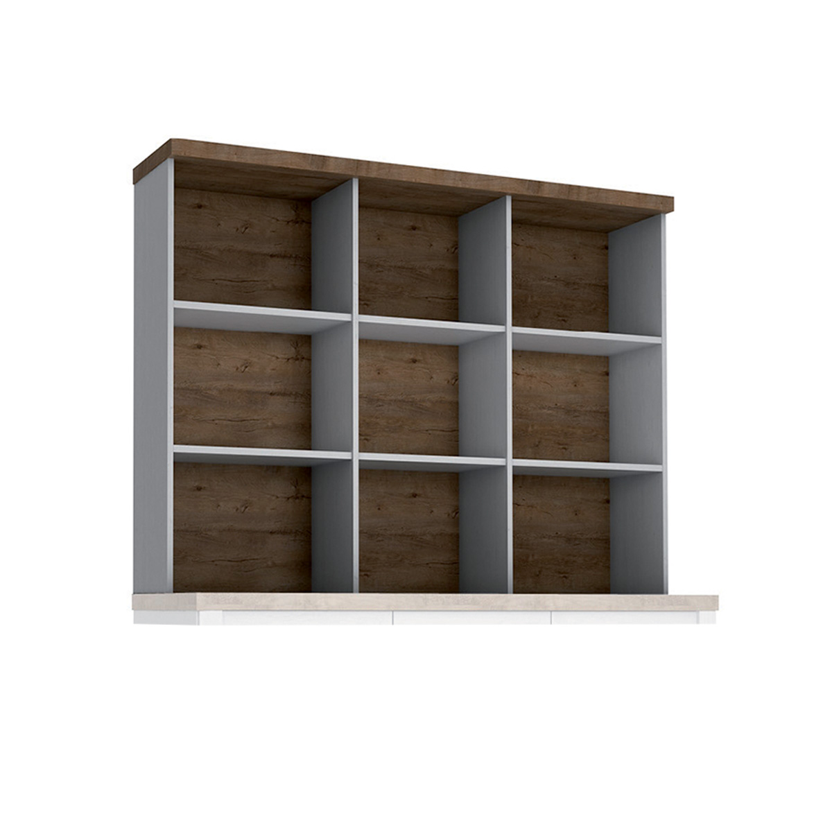 Leandre_blanc_bois_vaisselier_partie_haute_9 niches_3