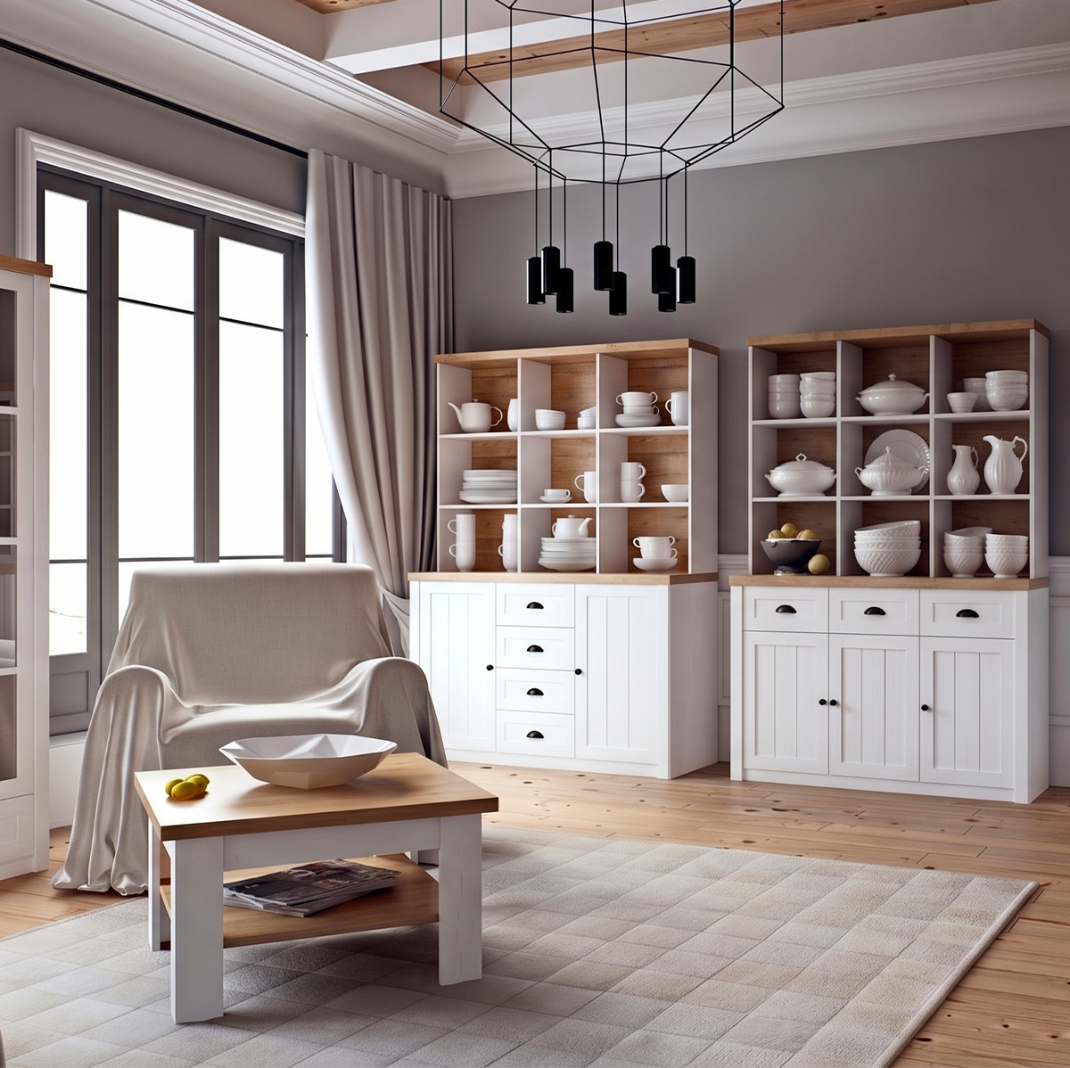 Leandre_blanc_bois_vaisselier_3portes_3tiroirs_4