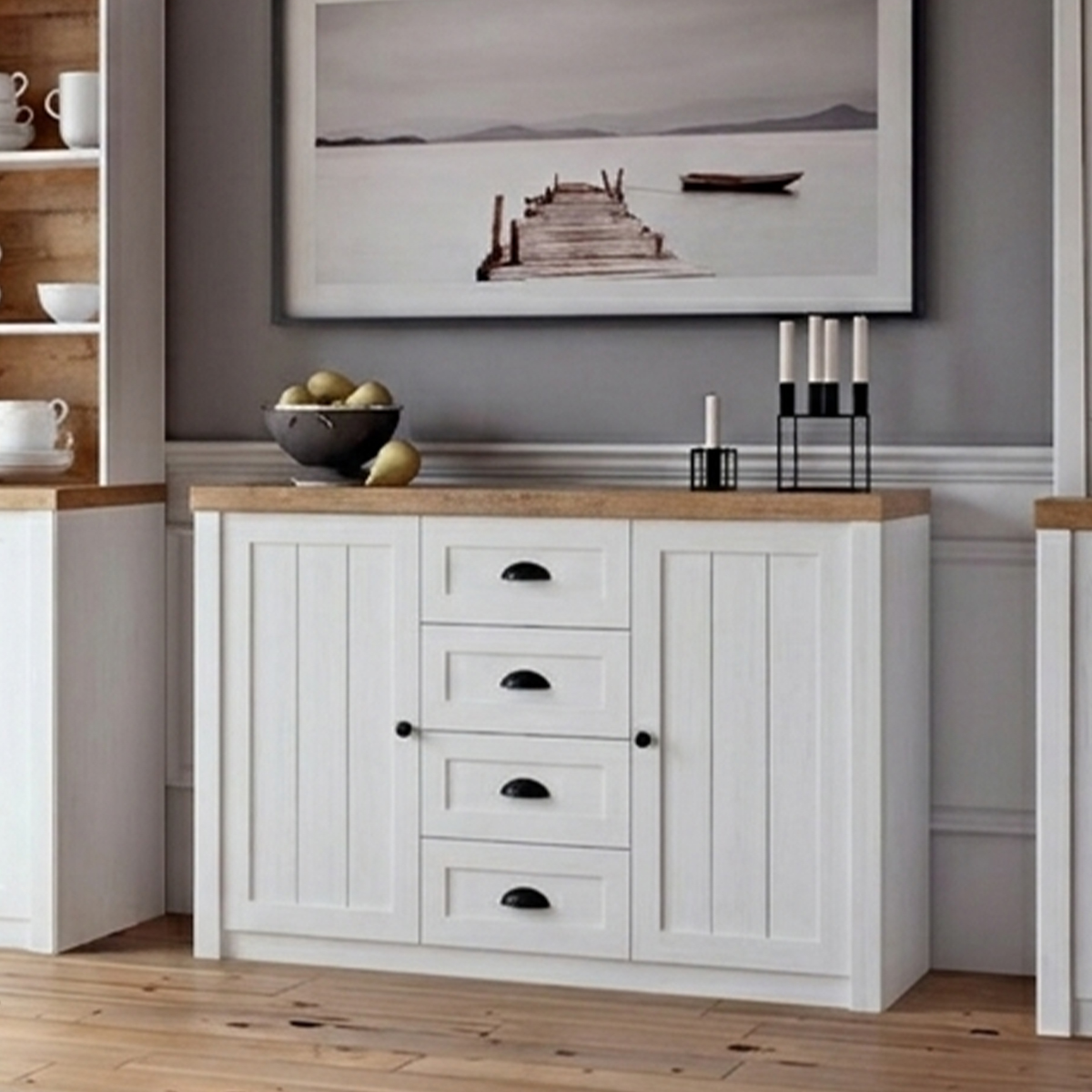 Leandre_blanc_bois_buffet_2portes_4tiroirs_2