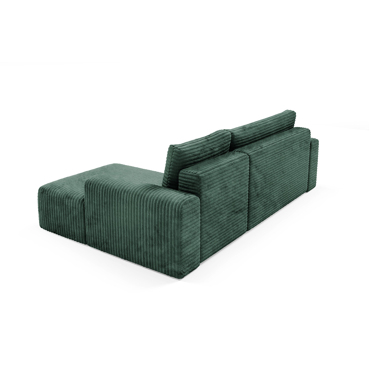 Petits-Meubles_Canapé_dangle_droit_convertible_3_places_avec_coffre_Romeo_Vert_sapin_5