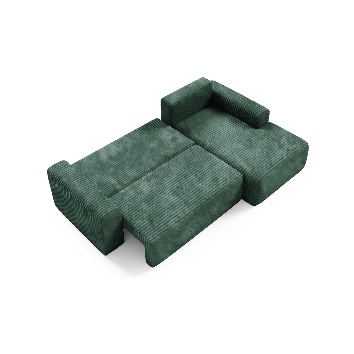 Petits-Meubles_Canapé_dangle_droit_convertible_3_places_avec_coffre_Romeo_Vert_sapin_7