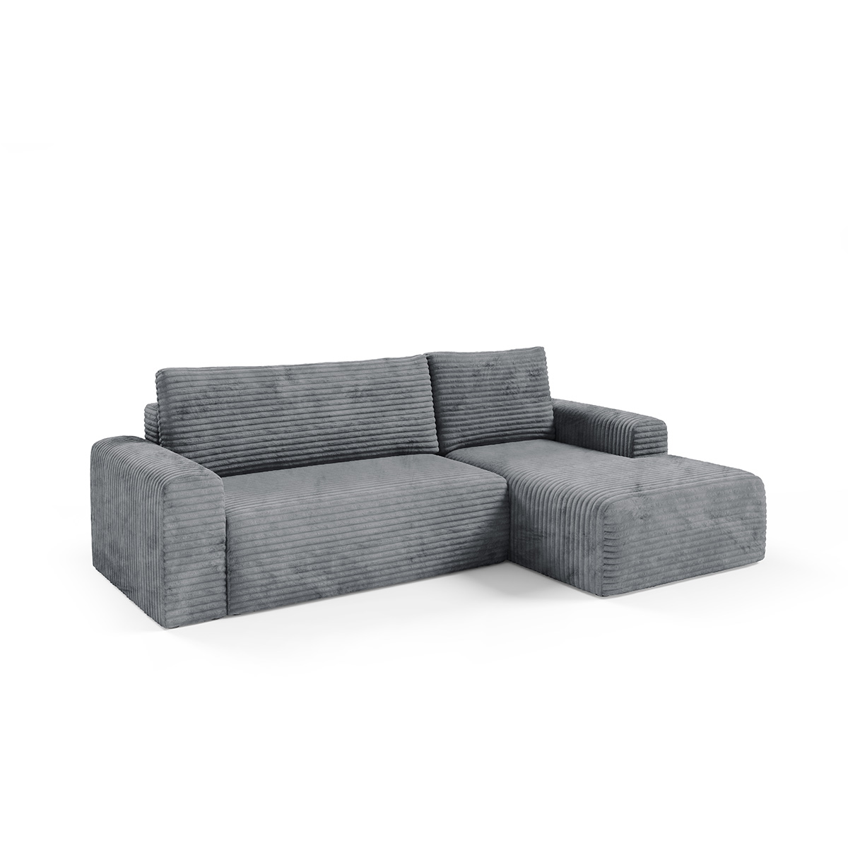 Petits-Meubles_Canapé_dangle_droit_convertible_3_places_avec_coffre_Romeo_Gris_foncé_2