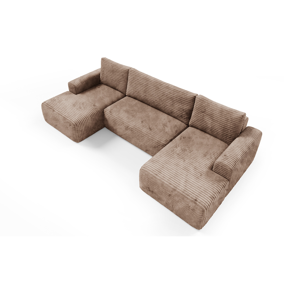 Petits-Meubles_Canapé_en_U_5_places_convertible_avec_coffre_Romeo_Marron_clair_4