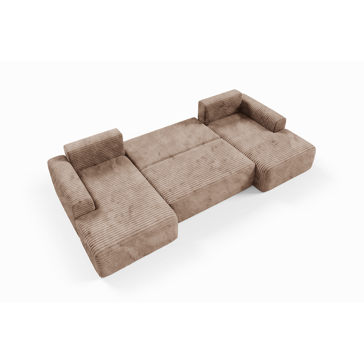 Petits-Meubles_Canapé_en_U_5_places_convertible_avec_coffre_Romeo_Marron_clair_7