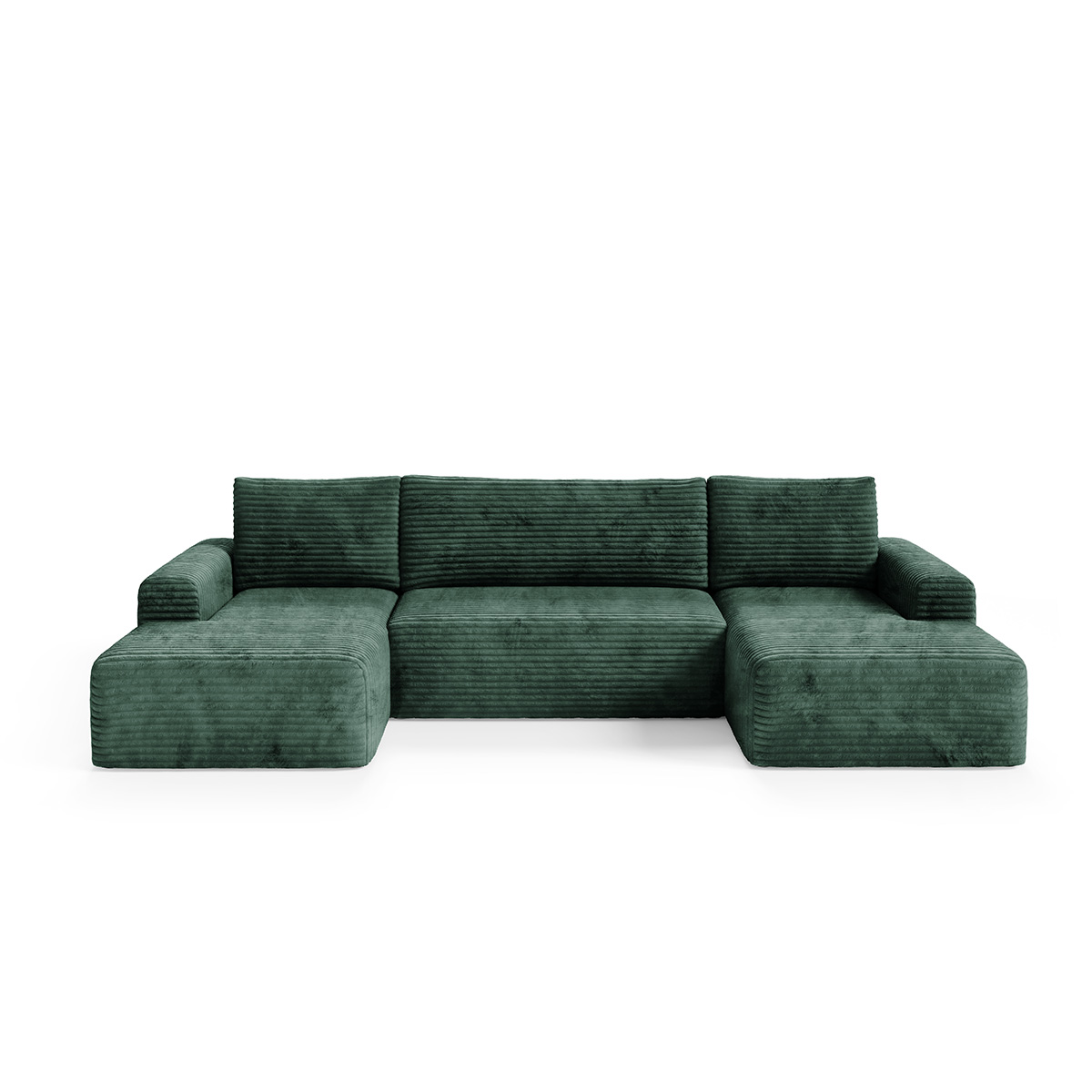 Petits-Meubles_Canapé_en_U_5_places_convertible_avec_coffre_Romeo_Vert_sapin_3