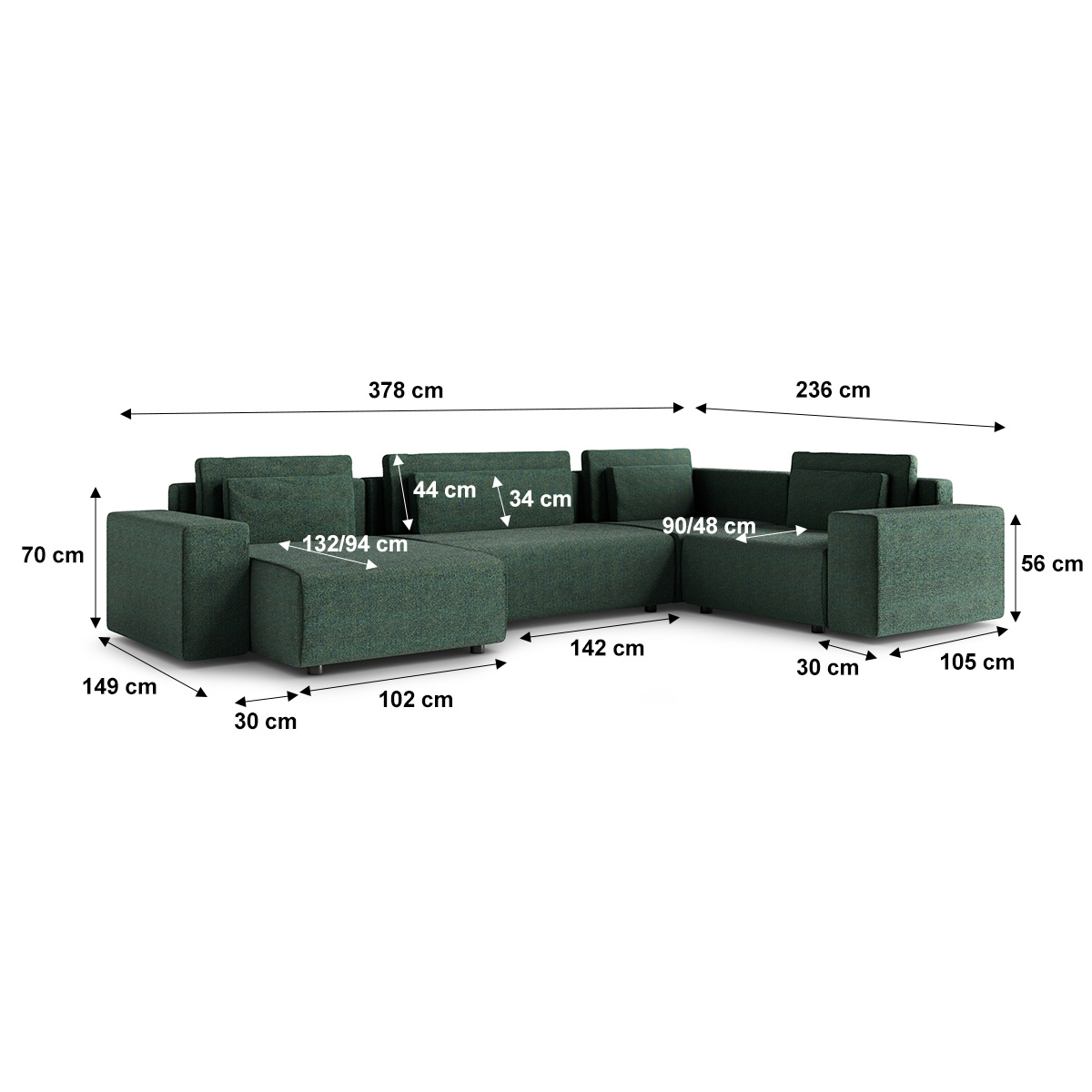 Petits-Meubles_Canapé_en_U_5_places_angle_droit_convertible_avec_coffre_Lorenzo_Vert_6