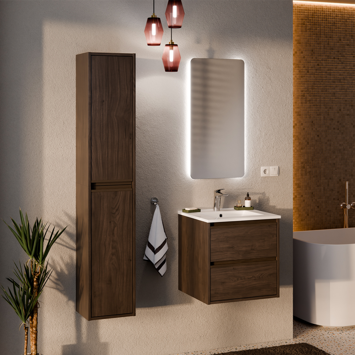 Cmd_Edme_bois_fonce_ensemble_meuble_simple_vasque_encastree_50cm_colonne