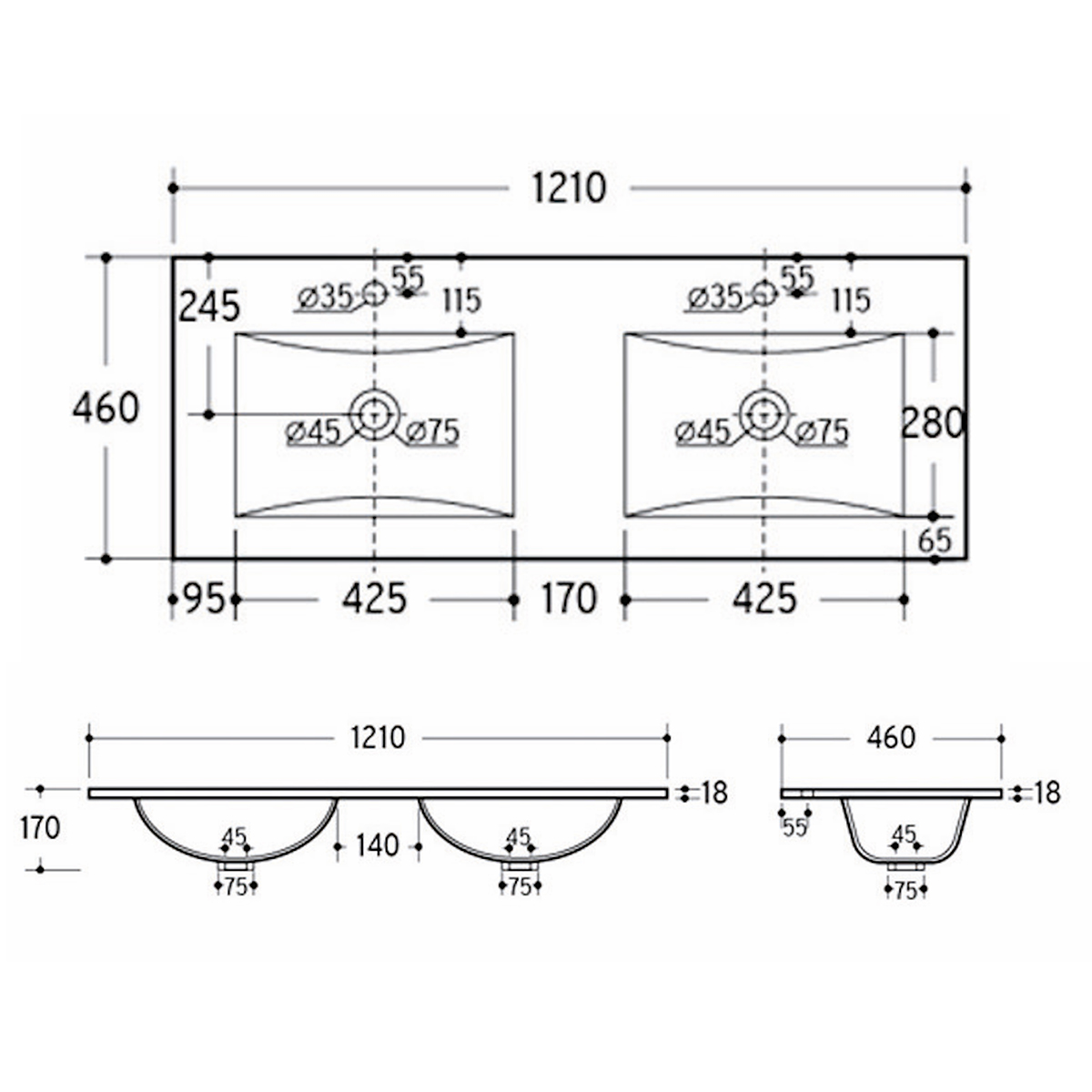 Cmd_Edme_vasque_encastree_lava_120cm_dimensions