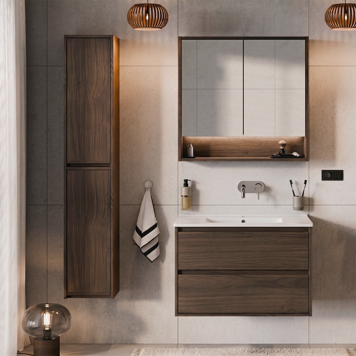 Cmd_Edme_bois_fonce_ensemble_meuble_simple_vasque_encastree_80cm_armoire_miroir_colonne