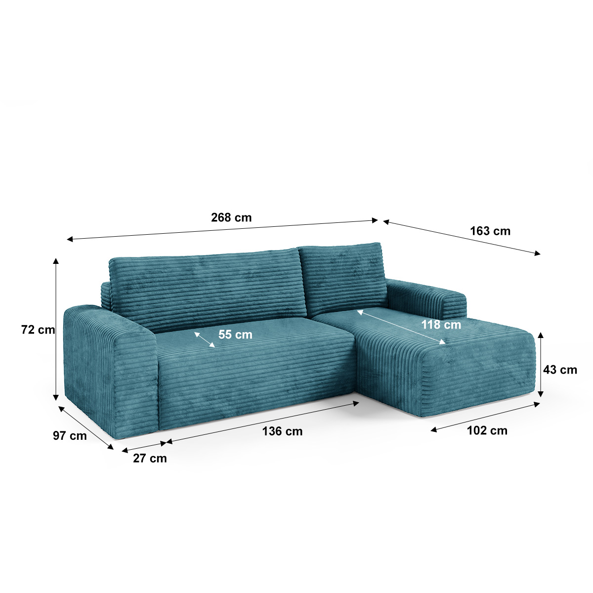Petits-Meubles_Canapé_dangle_droit_convertible_3_places_avec_coffre_Romeo_Bleu_8
