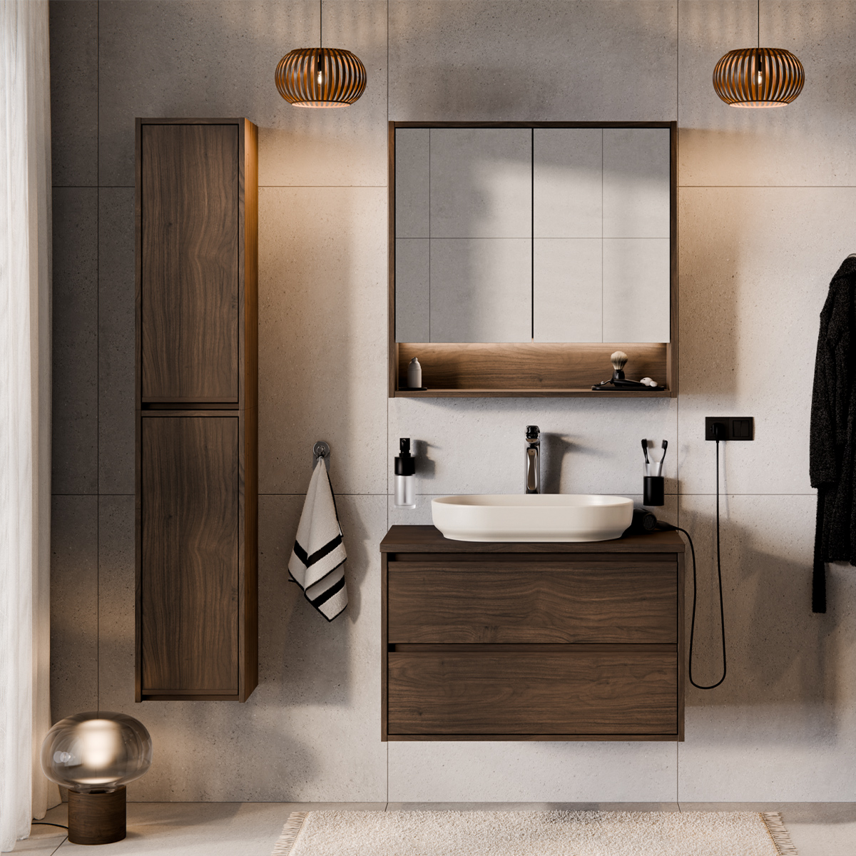 Cmd_Edme_bois_fonce_ensemble_meuble_simple_vasque_80cm_armoire_miroir_colonne