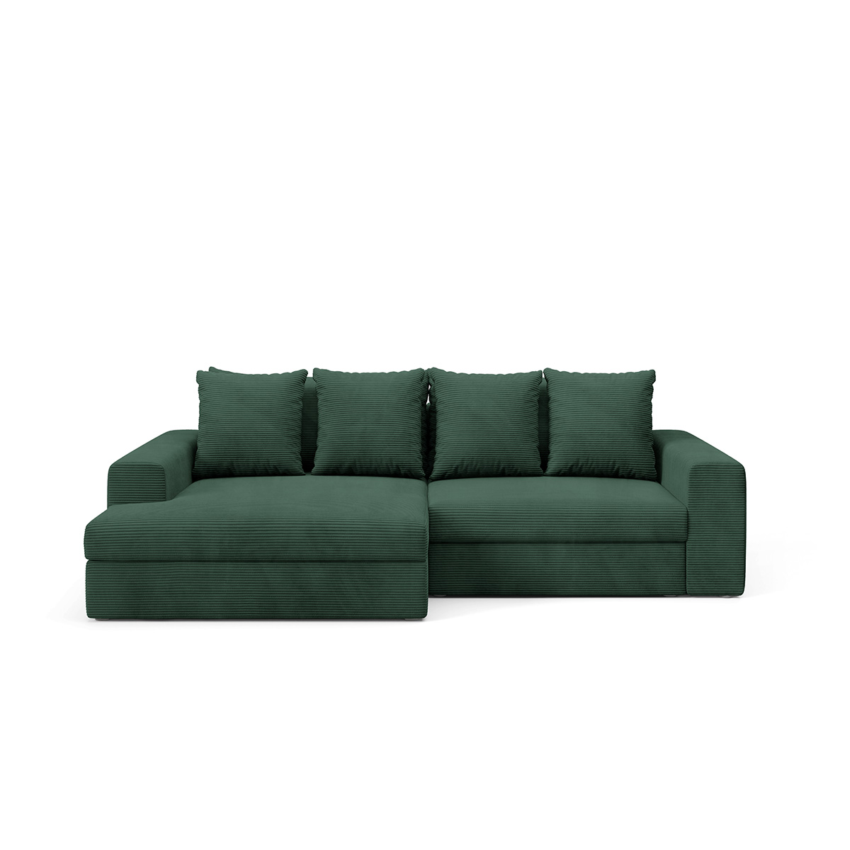 Petits-Meubles_Canapé_dangle_gauche_convertible_3_places_avec_coffre_Paola_Vert_sapin_2