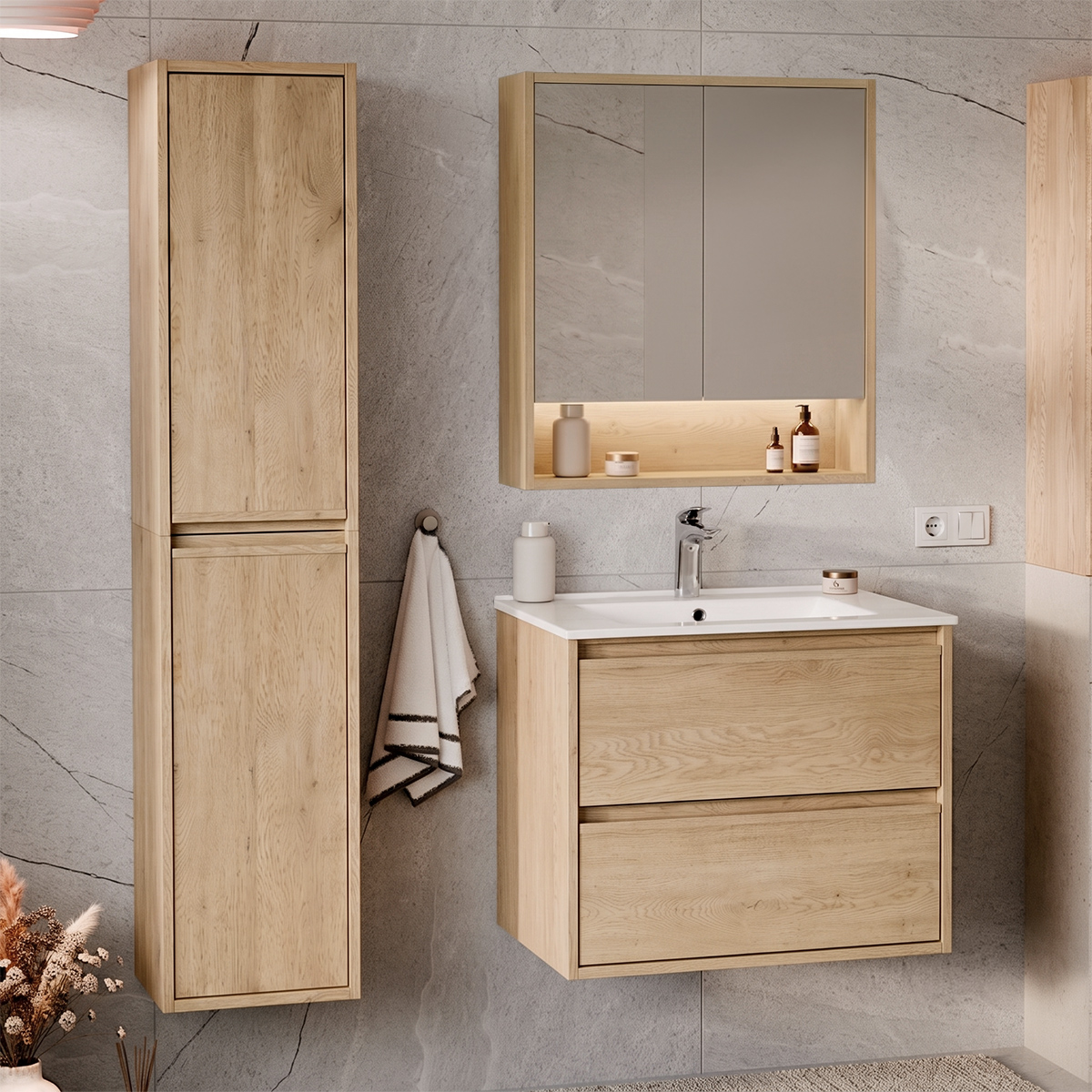 Cmd_Edme_bois_ensemble_meuble_simple_vasque_encastree_60cm_armoire_miroir_colonne