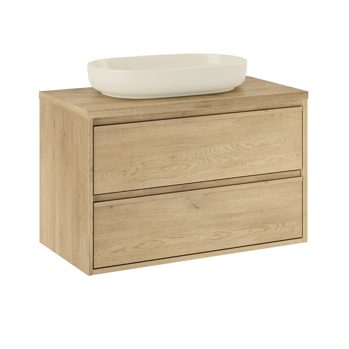 Meuble simple vasque 80cm Edmé Bois
