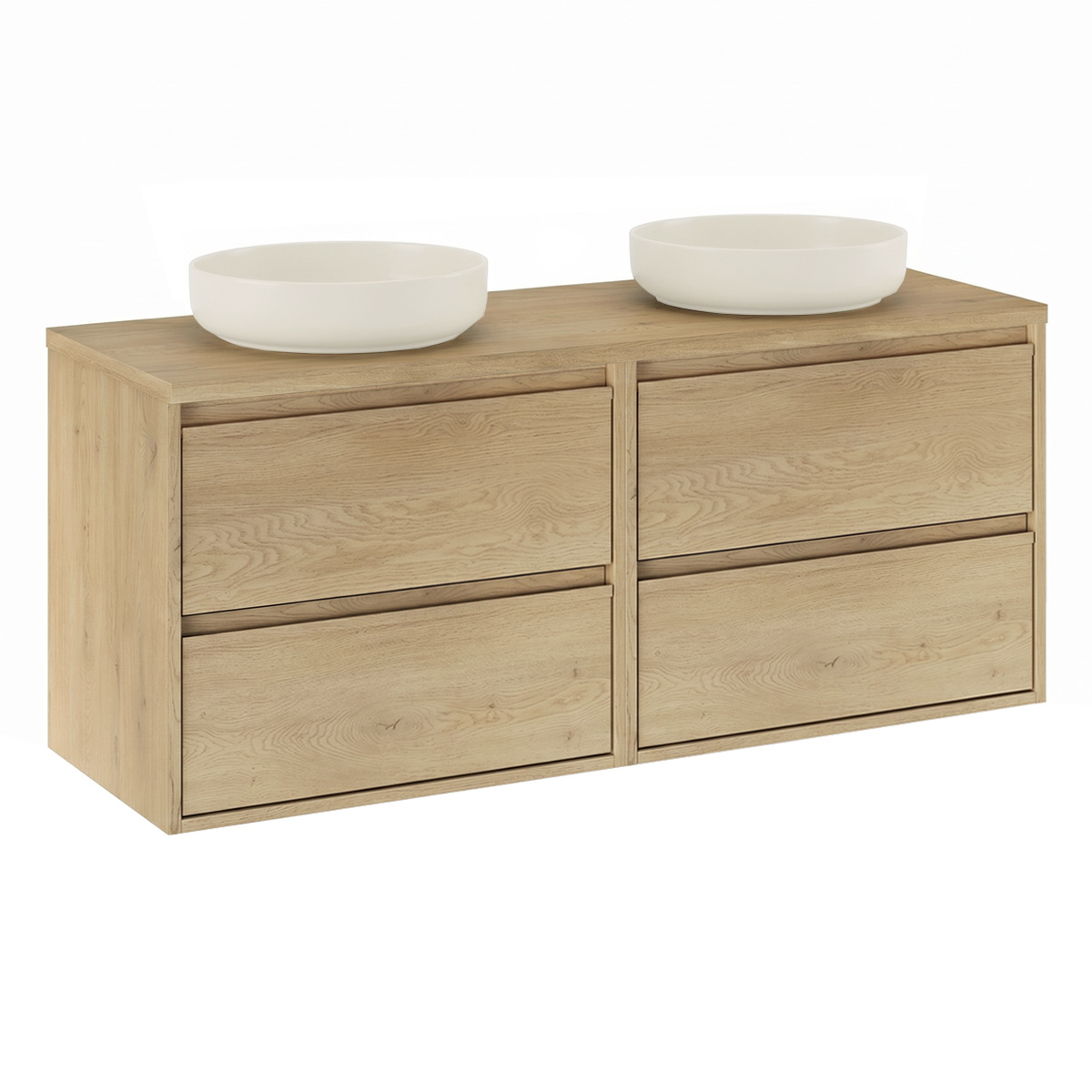 Meuble double vasque 120cm Edmé Bois