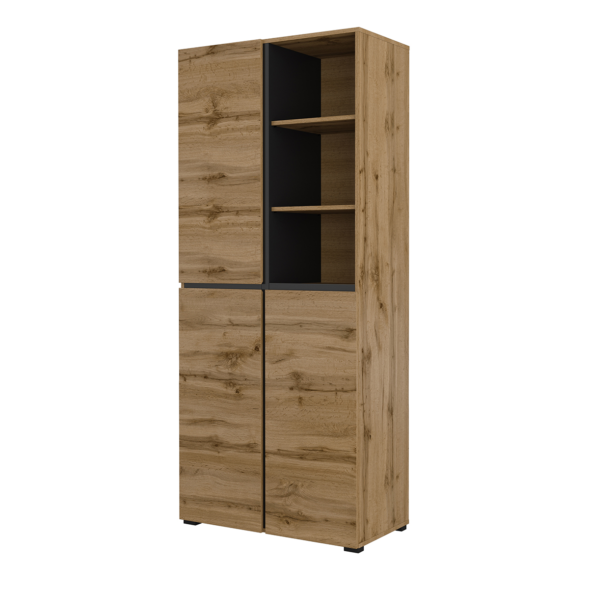 Meuble d\'entrée 3 portes Lilia Bois