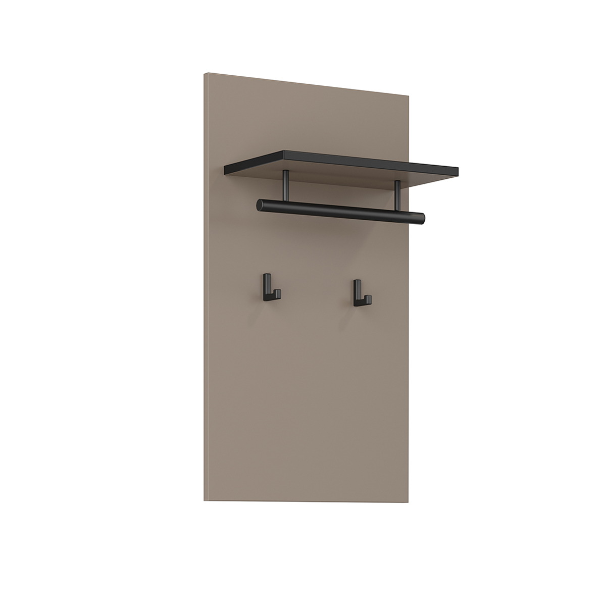 Porte-manteau mural 2 pantères Lilia Taupe
