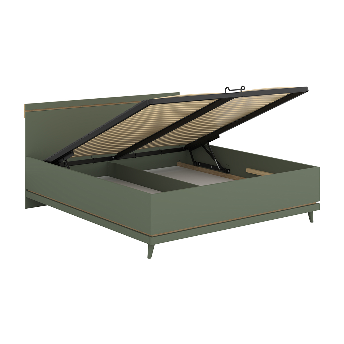 Lit coffre 180x200 sommier inclus Sandy Vert