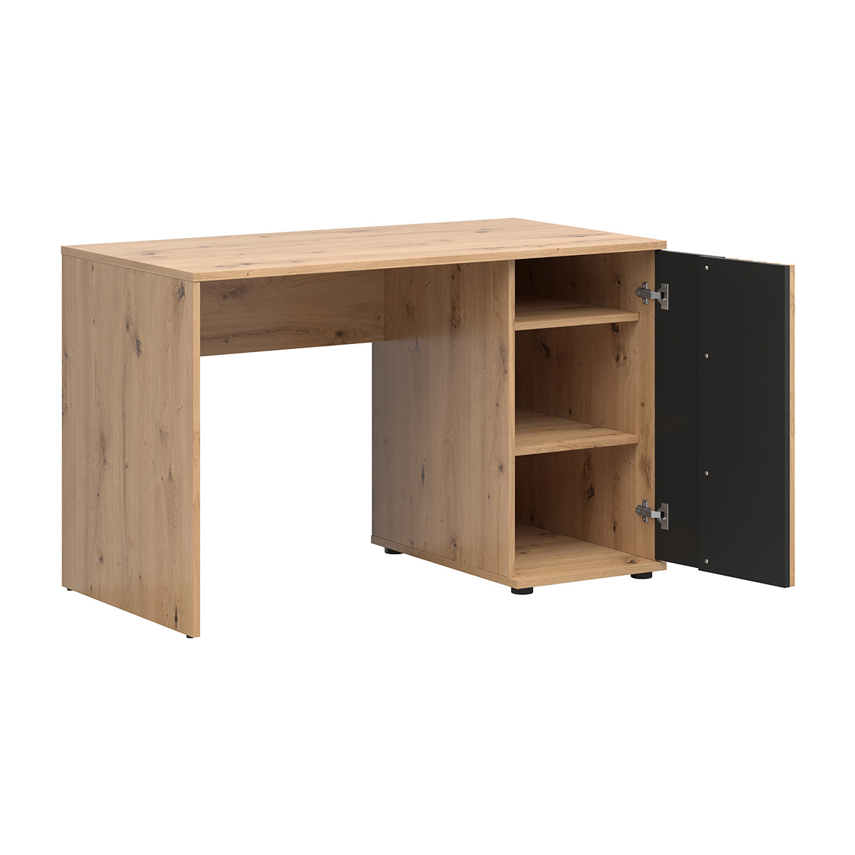 Petits-Meubles_Bureau_1_porte_Ezra_Bois_et_Noir_3